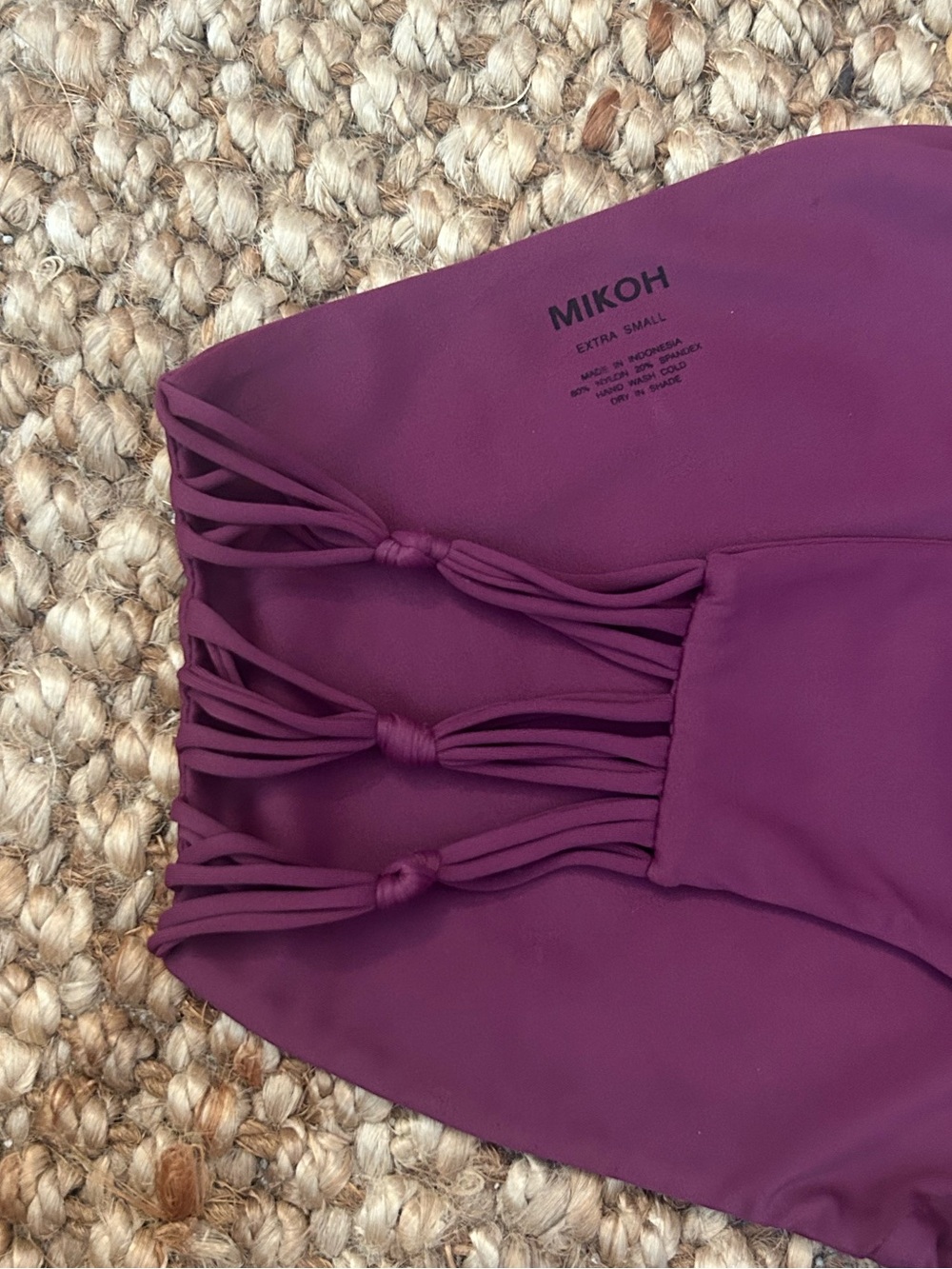 Mikoh Swimwear Purple Bikini Set - Picture 5 of 5